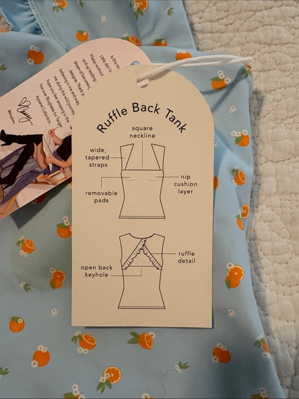 Blogilates Ruffle Back Tank - Picture 2 of 4